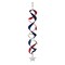 37" Red White & Blue Wind Chime – Patriotic Metal Outdoor Decor
